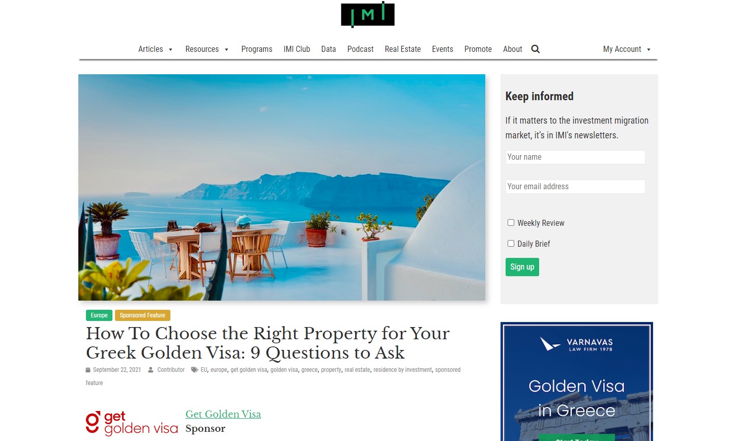 Greece passvisa Through Real Estate: How to Choose the Right Property?