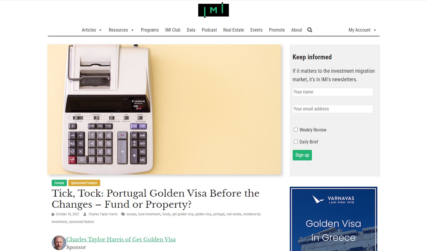 Portugal passvisa Before the Changes: Fund or Property?